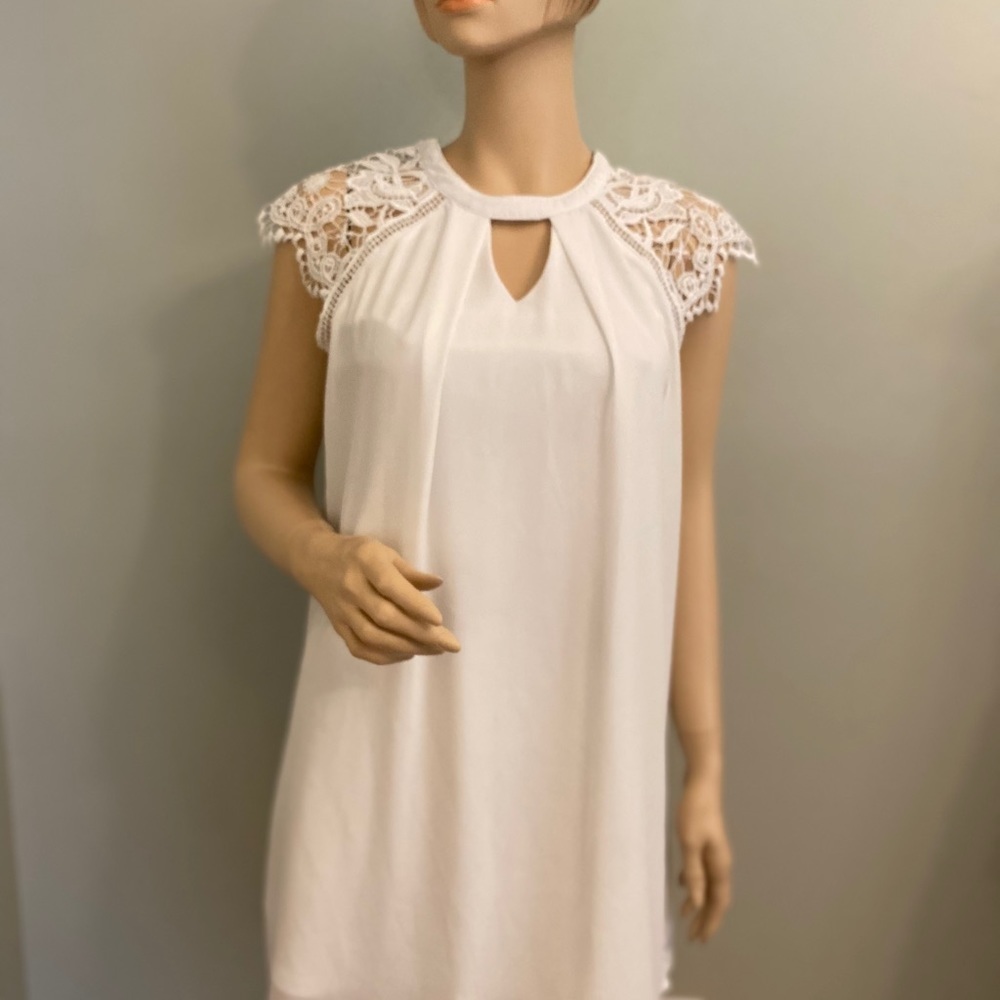 She + Sky white‎ slip dress 6 for $36